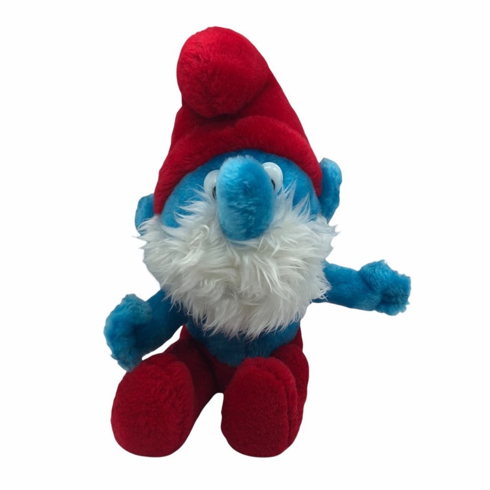 The Smurfs Papa Smurf plush Vintage 1979 10.5"